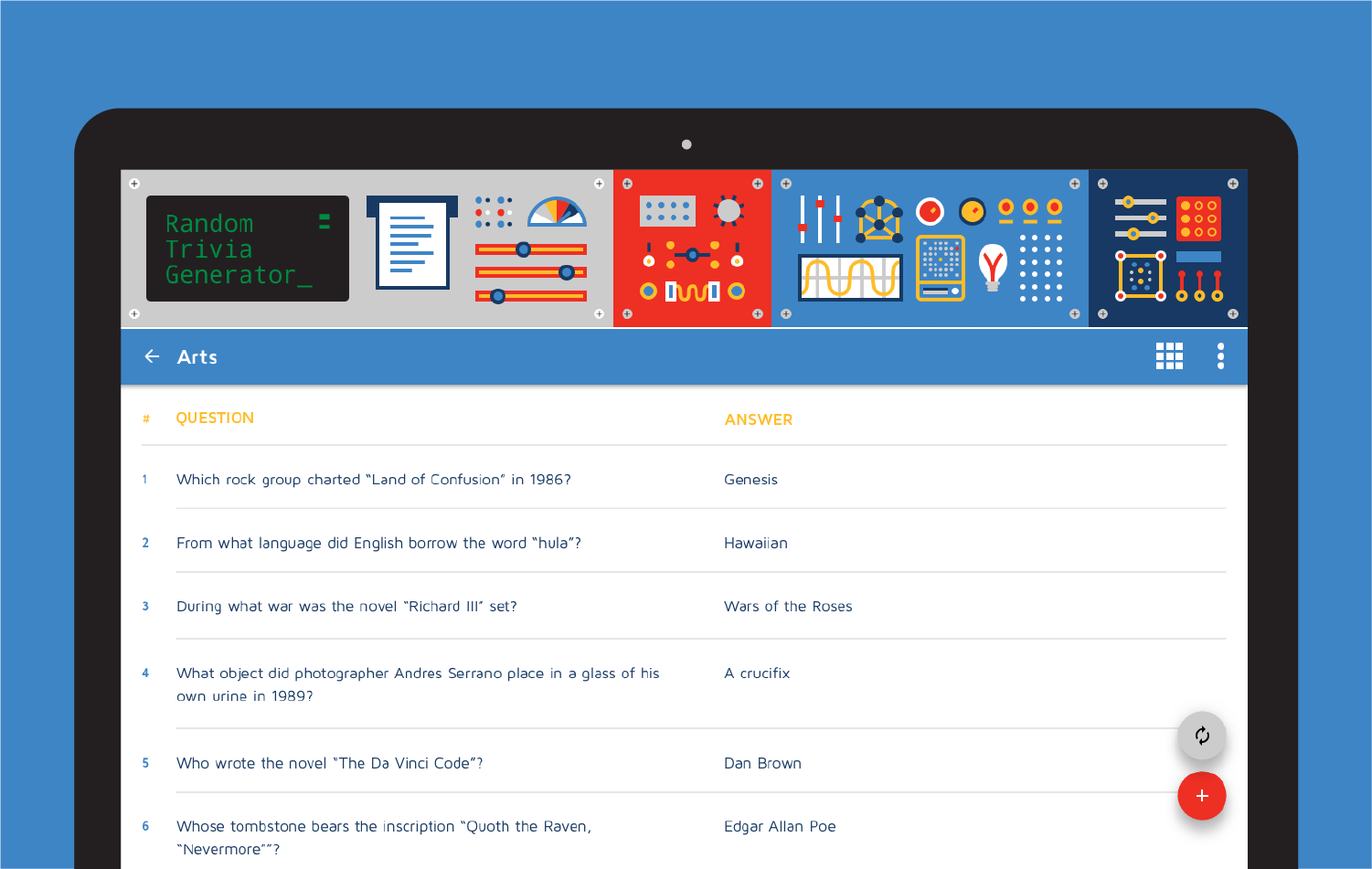 desktop entertainment list view